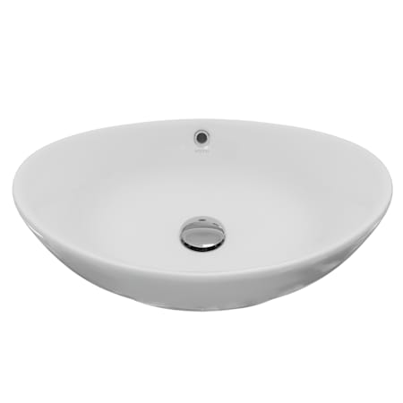 Karran USA Valera 22-7/8" Oval Vitreous China Vessel Bathroom Sink with Overflow White