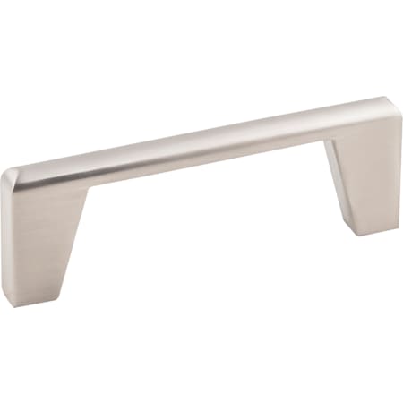 KasaWare Slim Modern Pack of (2) - 3" Center to Center Angled Square Cabinet Handles / Drawer Pulls Satin Nickel