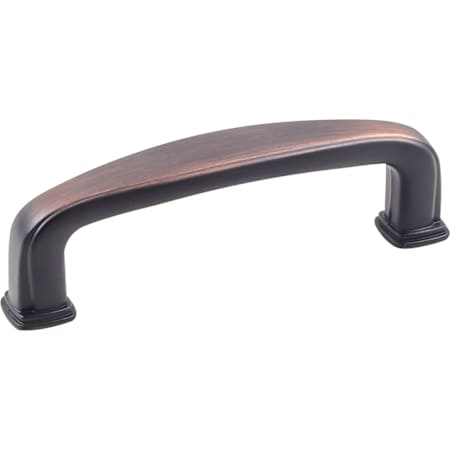 KasaWare Plain Pack of (2) - 3" Center to Center Curved Square Cabinet Handles with Step Edges Brushed Oil Rubbed Bronze
