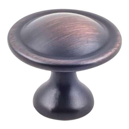 KasaWare Traditional Pack of (4) - 1-1/8" Round Mushroom Cabinet Knobs with Ring Brushed Oil Rubbed Bronze