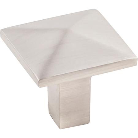 KasaWare Peaked Pack of (4) - 1-1/8" Square Pyramid Cabinet / Drawer / Furniture Knobs Satin Nickel