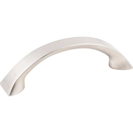 KasaWare Sleek Pack of (8) - 3 Inch Center to Center Arch Bow Cabinet Handles / Drawer Pulls Satin Nickel
