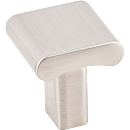 KasaWare Contemporary Pack of (4) - 1" Curved Square Cabinet / Drawer / Furniture Knobs Satin Nickel