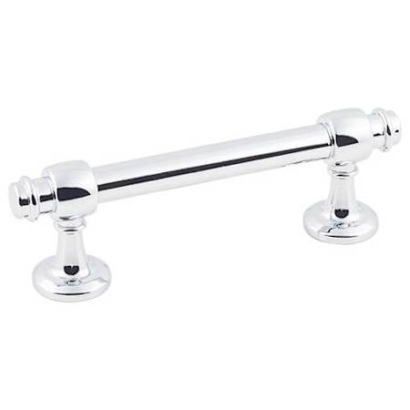 KasaWare Pack of (8) - Farmhouse Industrial Pack of 3" Center to Center Cabinet Bar Handles / Drawer Bar Pulls Polished Chrome