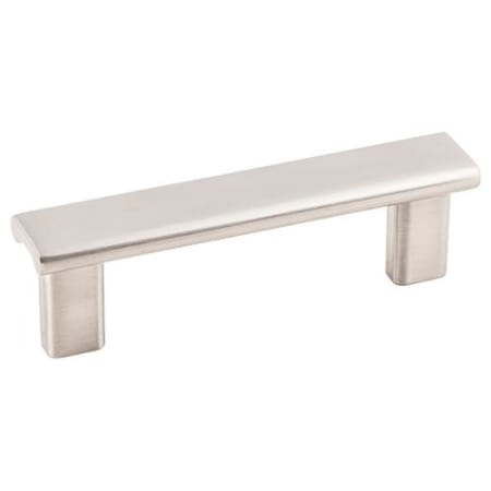 KasaWare Contemporary Pack of (8) - 3 Inch Center to Center Flat Square Bar Cabinet Handles / Drawer Bar Pulls Satin Nickel