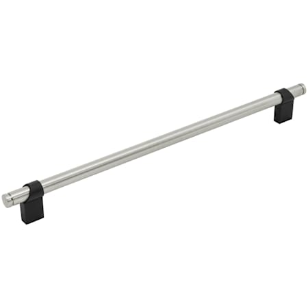 Keeler Sydney 12" Center to Center Solid Brass Split Finish Custom Luxury Cabinet Bar Handle / Drawer Bar Pull Matte Oil Rubbed Bronze / Satin Nickel