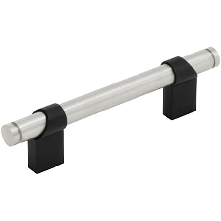 Keeler Sydney 3-3/4" Center to Center Solid Brass Split Finish Custom Luxury Cabinet Bar Handle / Drawer Bar Pull Matte Oil Rubbed Bronze / Satin Nickel