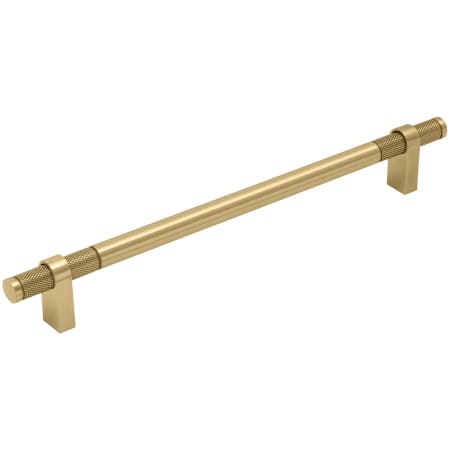 Keeler Beaumont 8-13/16" Center to Center Diamon Knurled Solid Brass Custom Luxury Exclusive Cabinet Bar Handle Satin Brass