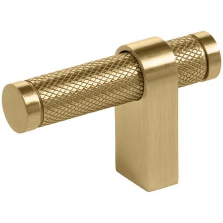 Keeler Beaumont 2-1/4" Offset T Bar Diamond Knurled Solid Brass Custom Exclusive Luxury Cabinet / Drawer Bar Knob Satin Brass