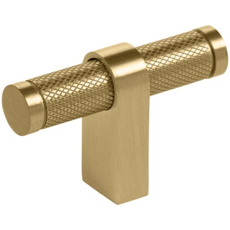 Keeler Beaumont 2-1/4" T Bar Diamond Knurled Solid Brass Custom Luxury Exclusive Cabinet / Drawer Bar Knob Satin Brass