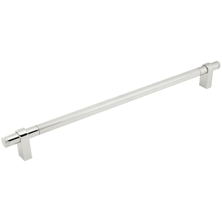 Keeler Marianna 18" Center to Center Coined Reeded Solid Brass Custom Exclusive Appliance Bar Handle / Pull Polished Nickel
