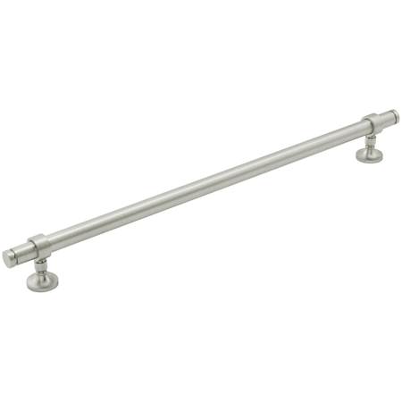 Keeler Cordelia 12" Center to Center Solid Brass Modern Industrial Custom Exclusive Cabinet Bar Handle / Drawer Bar Pull Satin Nickel