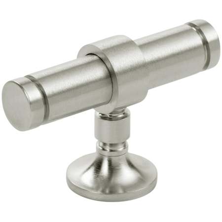 Keeler Cordelia 2-1/4" Solid Brass T Bar Modern Industrial Custom Exclusive Cabinet / Drawer T Bar Knob Satin Nickel