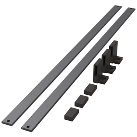Kessebohmer CONERO 43-7/8" Aluminum Shoe Fence Powder Black