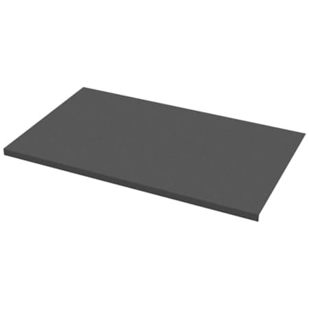 Kessebohmer CONERO 38-1/4" x 11-5/8" -6 Pack Velvet Flock Drawer Insert with Edge Black / Grey