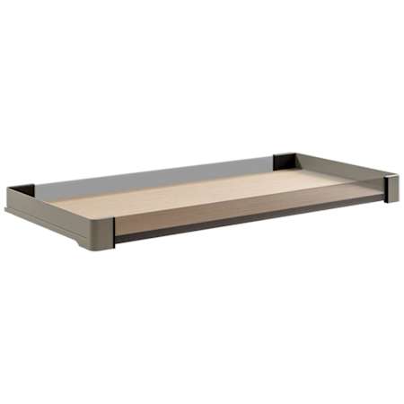 Kessebohmer CONERO 14 Inch Full Extension Concealed Drawer System with 40 Pound Weight Capacity - Single Champagne