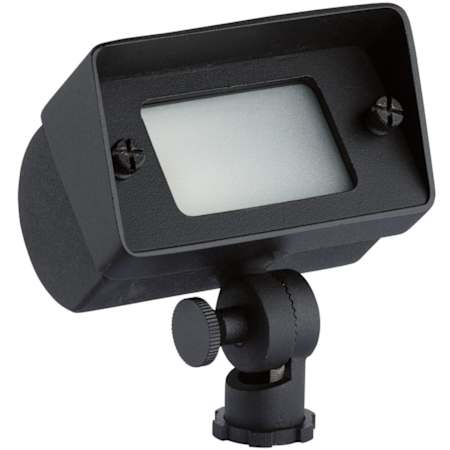 Kichler Single 3" Wide 12V Wall Wash Light Black Brass