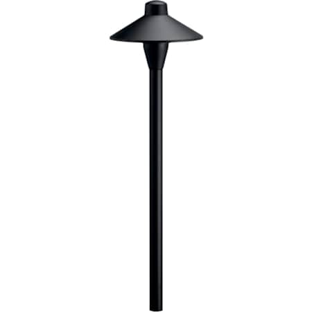 Kichler Single 12V Center Mount Path Light Black Brass