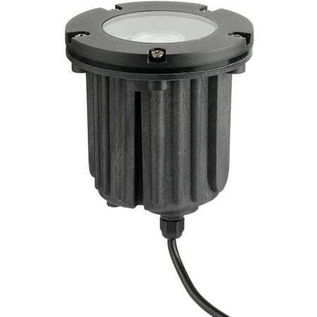 Kichler Single 5" Wide 12V In-Ground Well Light Black Brass
