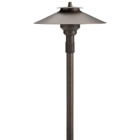 Kichler Single Light 1-3/4" High Outdoor Post Light Centennial Brass