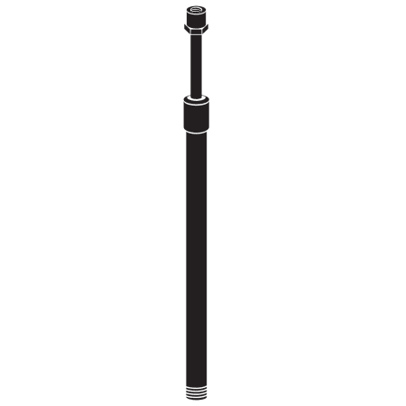Kichler Adjustable Height Stem for 12v Path and Spread Lights Textured Black