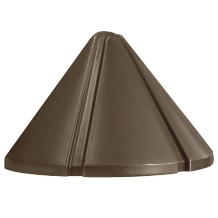 Kichler Six Groove 4" LED Deck and Step Light - 3000K Bronzed Brass