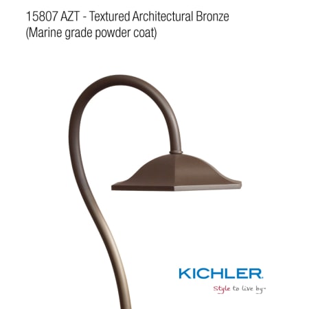 Kichler 15807 Textured Architectural Bronze Detail Image