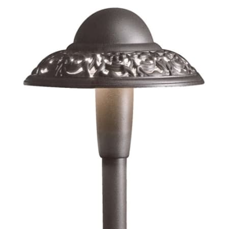 Kichler Pierced Dome 22" LED Path and Spread Light - 2700K Textured Architectural Bronze