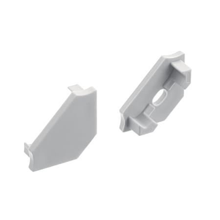 Kichler TE Standard Series 45 Degree Channel End Caps, Pack of 10 Silver