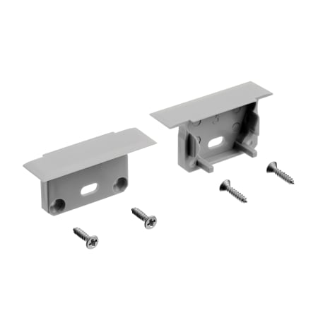 Kichler Pack of (10) Endcaps for the ILS TE Enhanced Standard Depth Recessed Channel - Includes Screws Silver
