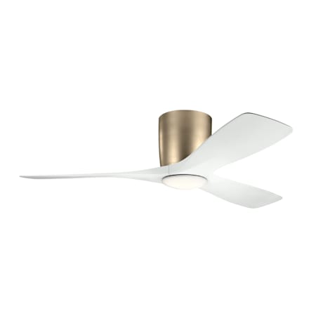 Kichler Volos 48" 3 Blade Indoor LED Hugger Ceiling Fan Champagne Bronze