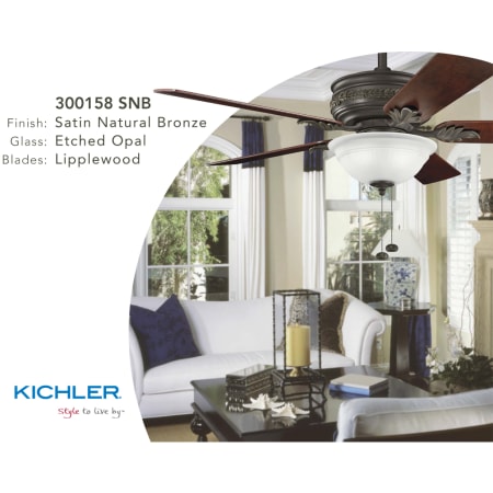 Kichler 300158SNB Living Room