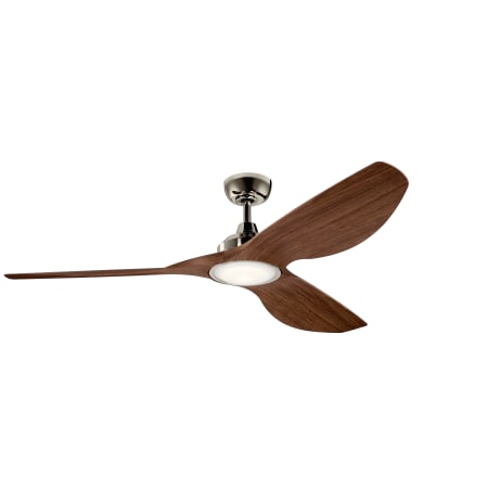Kichler Imari 65" 3 Blade Indoor / Outdoor DC Motor Ceiling Fan with Blades, LED Light Kit and Wall Control Polished Nickel