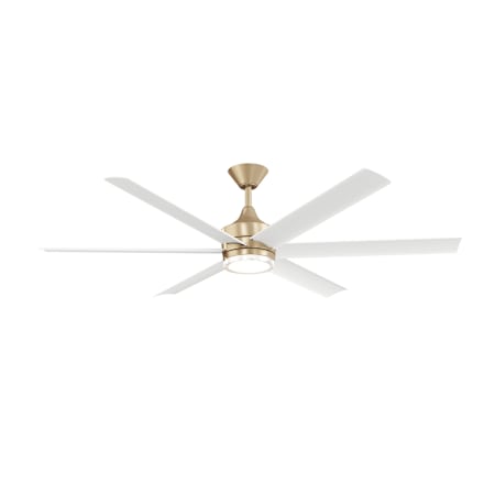 Kichler Solen 65" 6 Blade Indoor Ceiling Fan Champagne Bronze