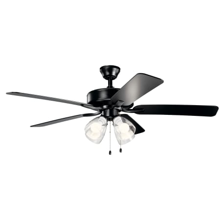 Kichler Basics Pro Premier 52" 5 Blade Indoor Ceiling Fan Satin Black