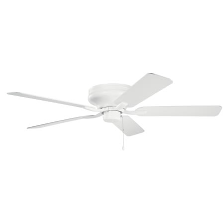 Kichler 52" 5 Blade Hugger Indoor Ceiling Fan Matte White