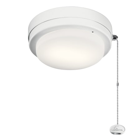Kichler Arkwet Climates Integrated LED Light Kit with Etched Cased Opal Glass Shade Matte White