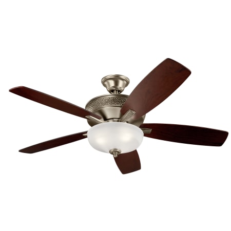 Kichler Monarch II Select 52" 5 Blade Indoor Ceiling Fan with Blades, LED Light Kit and Wall Control Burnished Antique Pewter