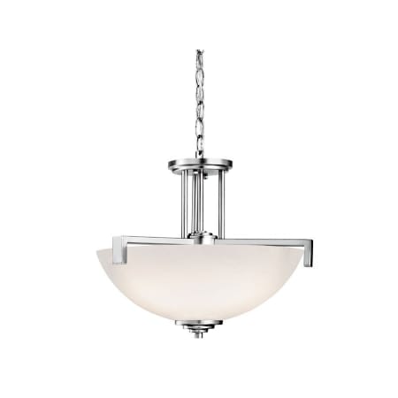 Kichler Eileen 3 Light 17" Wide LED Pendant / Semi-Flush Ceiling Fixture Chrome