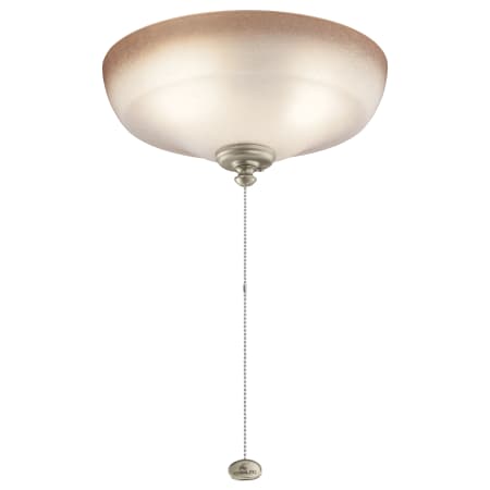 Kichler 3 Light LED Light Kit with Bowl Shaped Shade and Pine Bark Glass Multiple