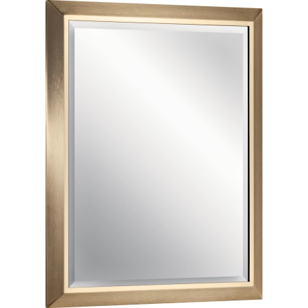 Kichler 24" W x 30" H Rectangular Steel Framed Bathroom Mirror Champagne Bronze