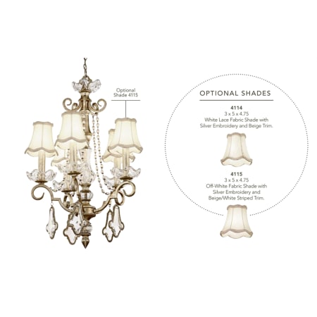 Kichler 42115SRM Shade Options