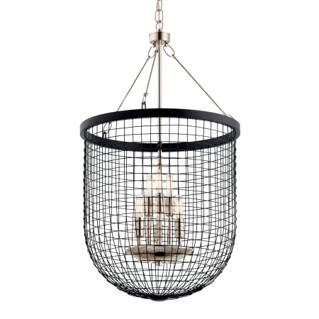 Kichler Byatt 6 Light 18" Wide Cage Pendant Black