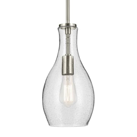 Kichler Everly 7" Wide Mini Pendant Brushed Nickel