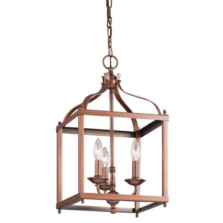 Kichler Larkin 3 Light 12" Wide Pendant Antique Copper