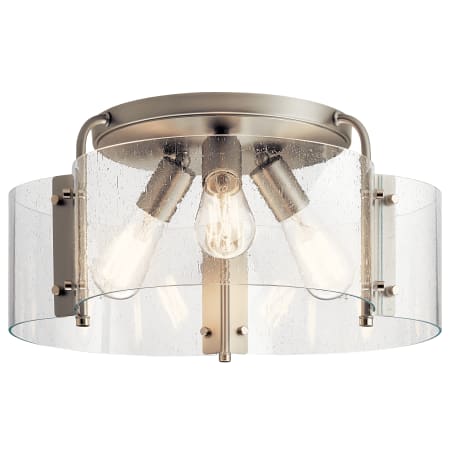 Kichler Thoreau 18" Wide Semi -Flush Ceiling Fixture Brushed Nickel