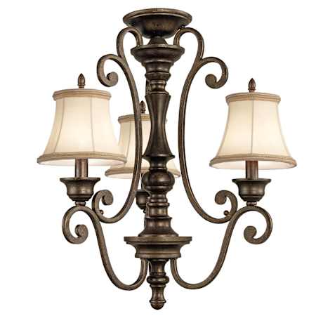 Semi-Flush Installation with Optional Shades (4086 Sold Separately)