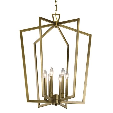 Kichler Abbotswell 6 Light 25" Wide Chandelier Natural Brass