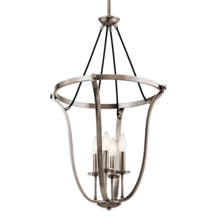 Kichler Thisbe 4 Light 18" Wide Taper Candle Pendant Classic Pewter
