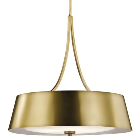 Kichler Maclain 4 Light Pendant Natural Brass
